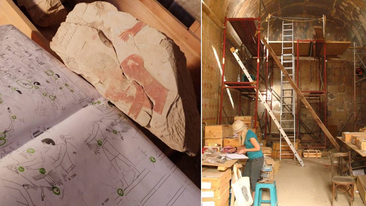 Badania w świątyni Hatszepsut  były prowadzone przez Polsko-Egipską Ekspedycję CAŚ UW (fot. UW)