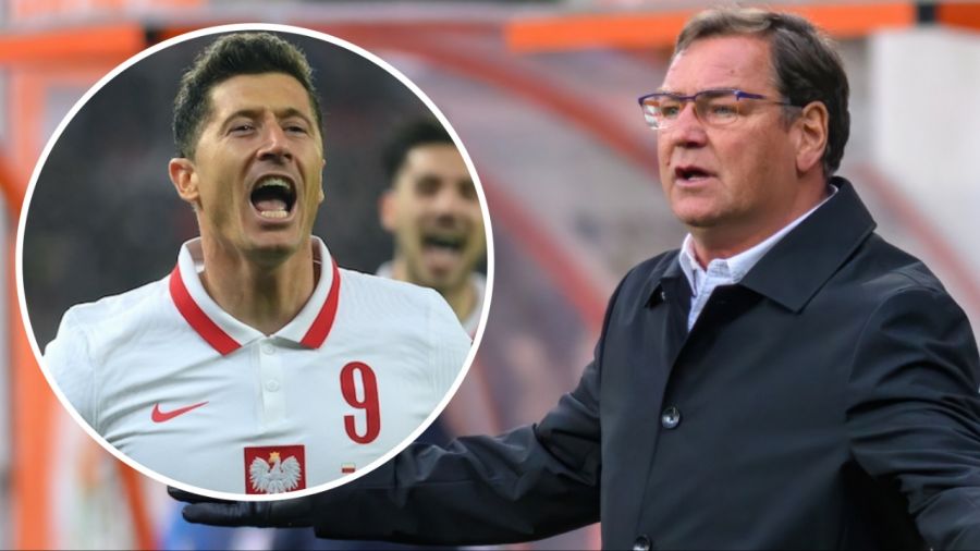 Robert Lewandowski i Jan Urban (fot. PAP/Getty Images)