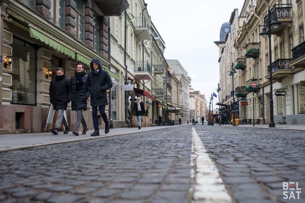Вулічнае жыццё Вільні, уличная жизнь Вильнюса (Фота: Белсат)