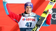Stefan Kraft podczas Pucharu Świata w Wiśle (fot. Getty)