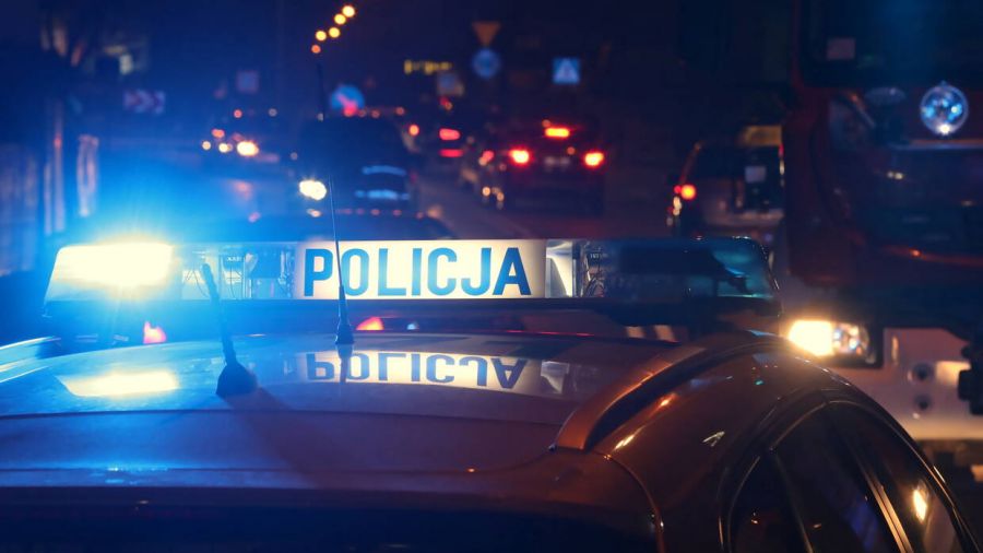 Pościg, zderzenie z drzewem i pożar. W aucie 19-latek (fot. PAP, Grzegorz Momot)