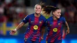 Radość Ewy Pajor po kolejnym golu dla Barcelony (fot. Getty). Radość Ewy Pajor po kolejnym golu dla Barcelony (fot. Getty).